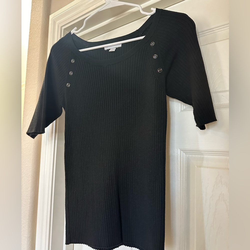 New York & Company Black 3/4 shirt Size Small